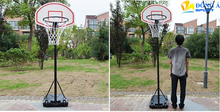 Hình ảnh lắp đặt thực tế trụ bóng rổ SBA018