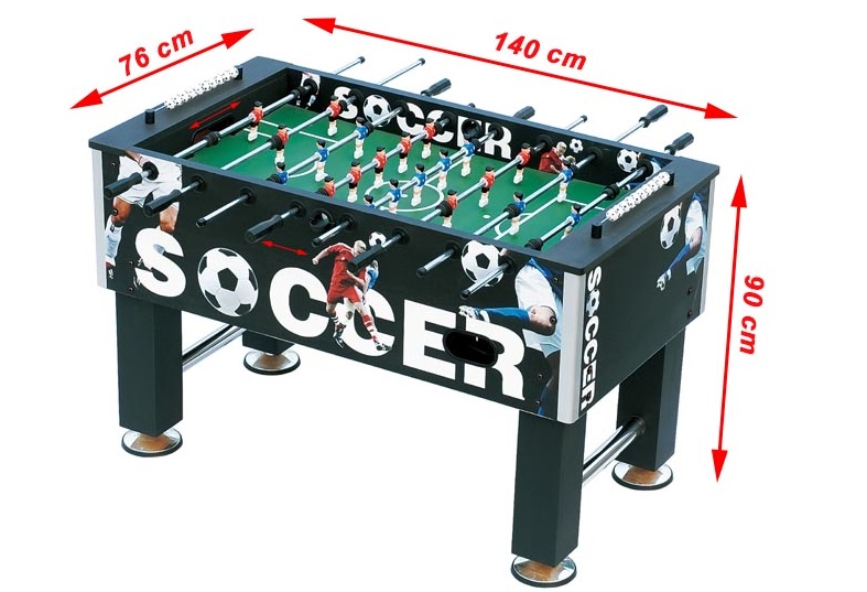 Kích thước tiêu chuẩn bàn bi lắc cỡ lớn