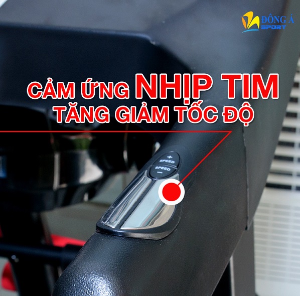 Cảm ứng nhịp tim và tăng giảm tốc độ máy chạy T500