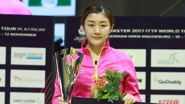 Vận động viên bóng bàn nữ số 1 thế giới Chen Meng