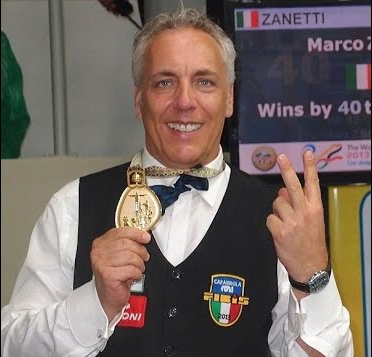 Zanetti Marco - người Ý duy nhất giành chức vô địch bida thế giới