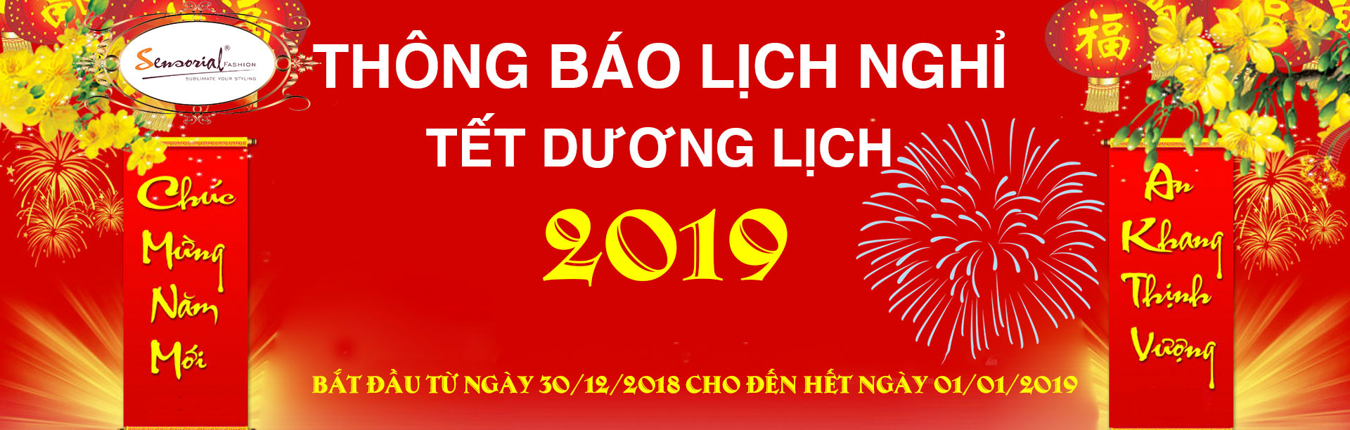 Thông báo nghỉ Tết Dương Lịch 2019