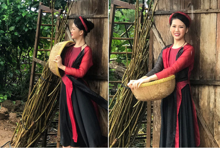 BST Lụa xưa của Sensorial trong Siêu Mẫu Việt Nam