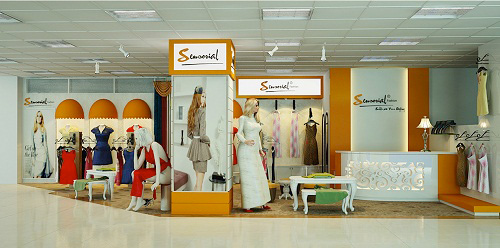 Showroom Sensorial nhỏ gọn nhưng tinh tế gợi lên được sự thanh thoát đầy quyến rũ.