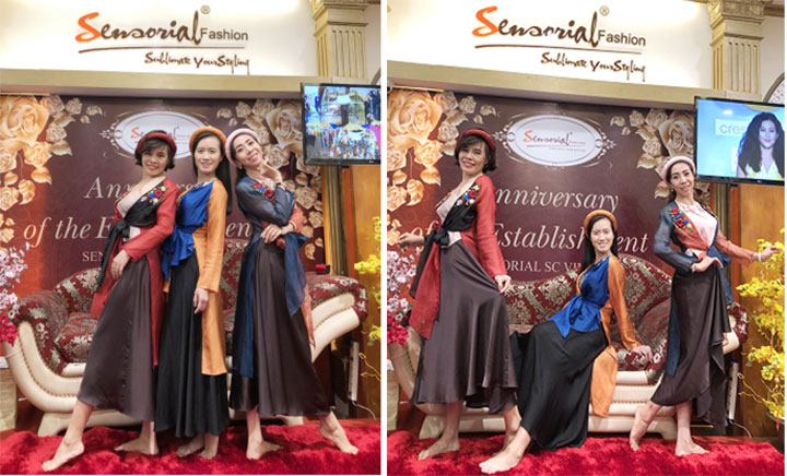 Doanh nhân CLB Doanh Nhân Sài Gòn và trang phục Lụa của Sensorial