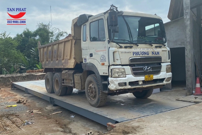 Hoàn thiện trạm cân xe tải 100 tấn 16x3m tại KCN Hạ Hòa, Phú Thọ