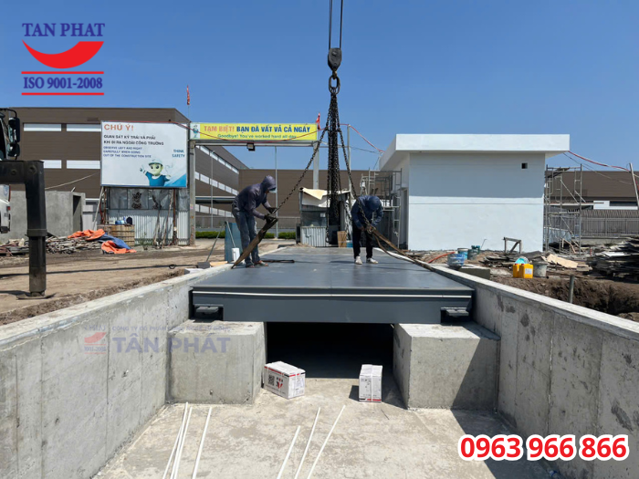 Dự án trạm cân 100 tấn 18x3m tại KCN DeepC 2, Đình Vũ, Hải Phòng
