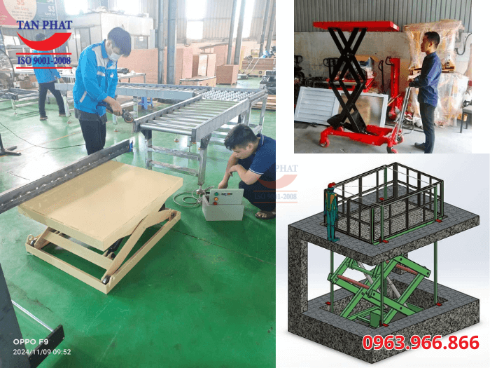 Ứng dụng bàn nâng tự động trong sản xuất, kinh doanh