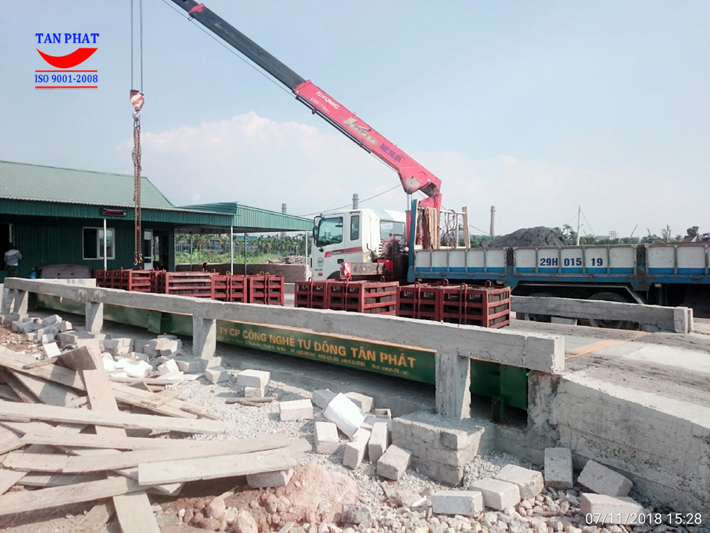 Cân ô tô điện tử 100 tấn hải dương