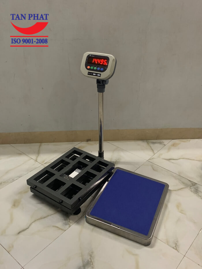 Khung cân cơ khí sơn tĩnh điện, mặt bàn cân inox chống gỉ