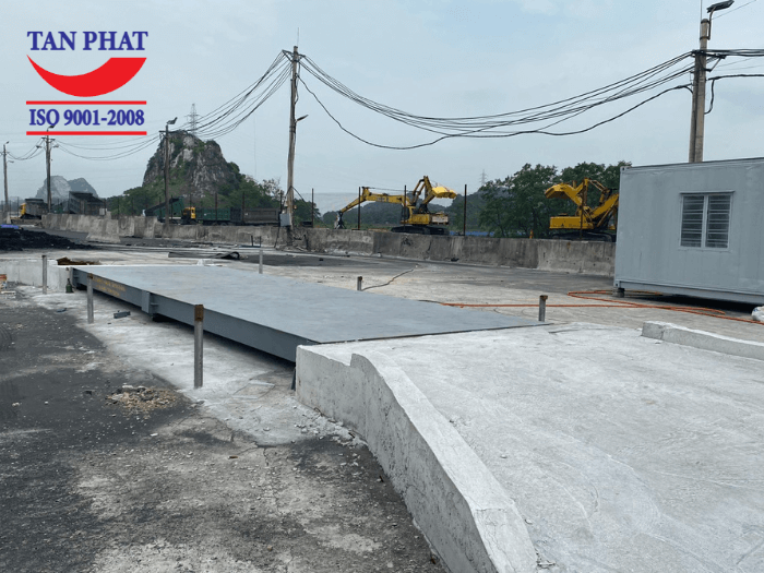 Trạm cân ô tô điện tử 80 tấn, kích thước 10x3m do Tân Phát lắp đặt tại Hải Phòng tháng 5/2024