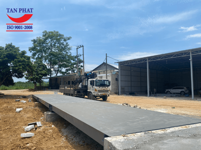 Trạm cân ô tô điện tử 100 tấn Tân Phát lắp đặt tại tỉnh Cao Bằng