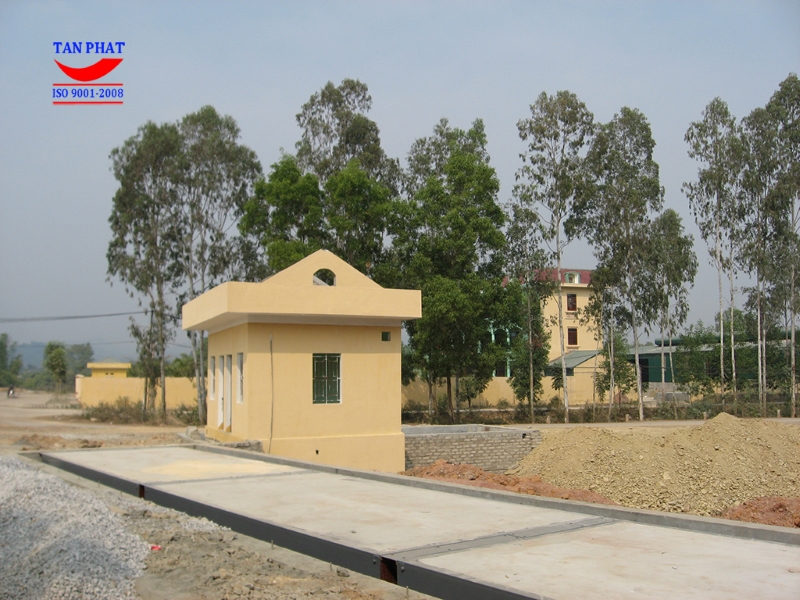 Ảnh mẫu một cầu cân bê tông cốt thép do công ty Tân Phát triển khai sản xuất, lắp đặt