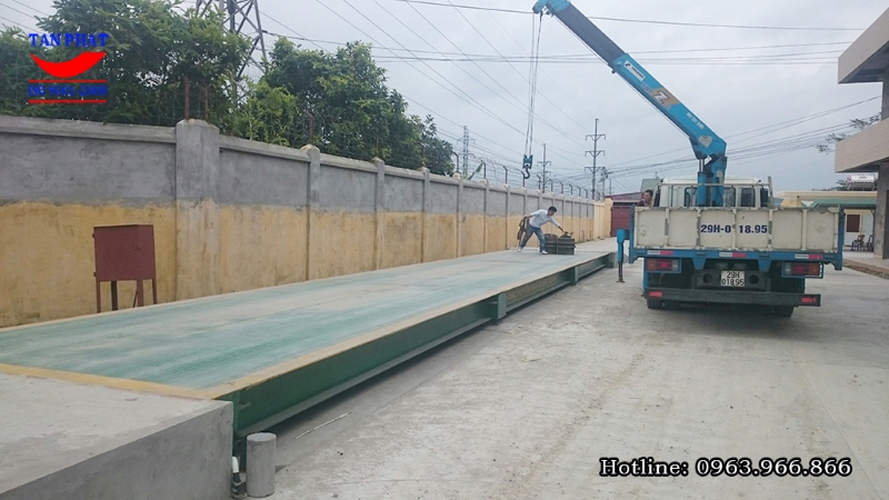 Cân ô tô điện tử 120 tấn lắp đặt tại Hồng Bàng, Hải Phòng