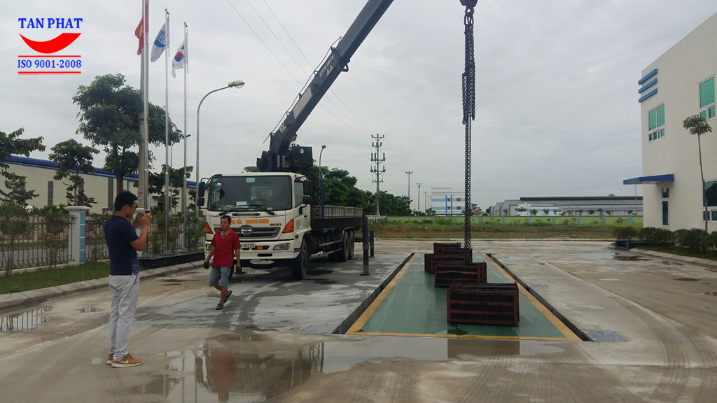 kiểm định cân ô tô 80 tấn hải dương