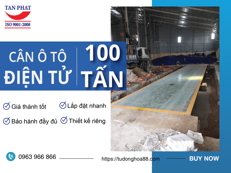 cân ô tô điện tử 100 tấn Tân Phát