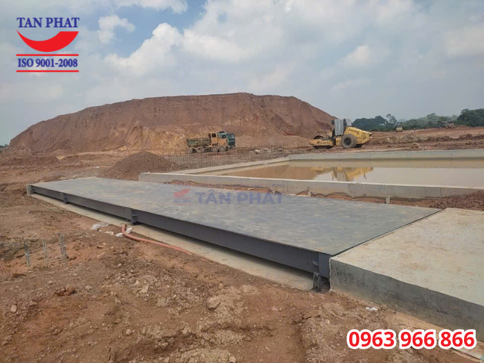 Cân ô tô 120 tấn lắp đặt hoàn thiện tại Đông Thành, Phú Thọ