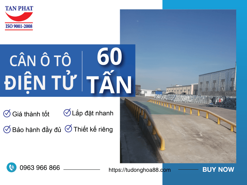 Cân ô tô điện tử 60 tấn Tân Phát