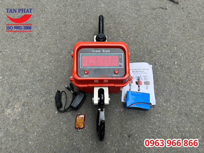 Cân treo 3 tấn OCS được cung cấp ra thị trường với đầy đủ phụ kiện đi kèm