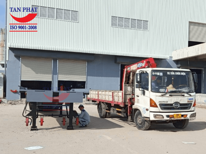 Cầu được vận chuyển và lắp đặt, bàn giao hoàn thiện tận nơi cho khách hàng