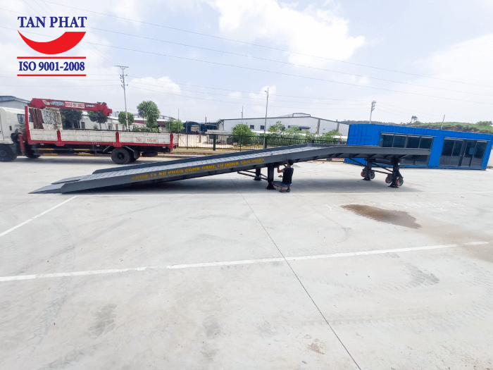 Cầu lên container 8 tấn, kích thước 13000x2400mm bàn giao tại tỉnh Yên Bái