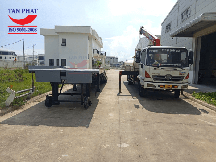 Cầu container sở hữu kết cấu chắc chắn với dầm thép U, I đúc đan xen