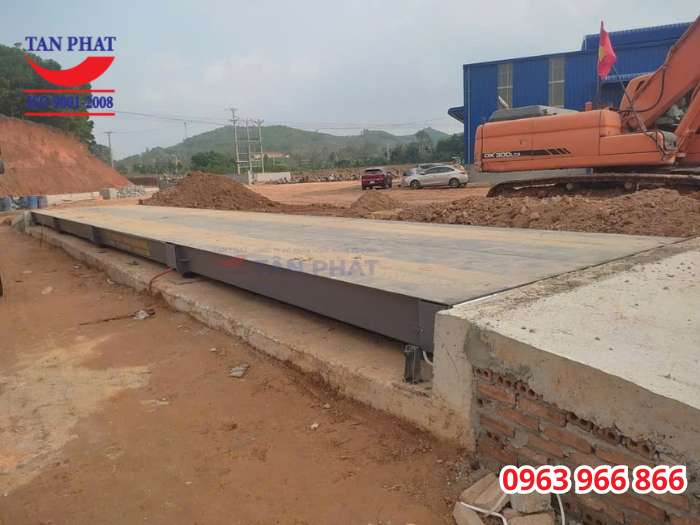 Trạm cân ô tô điện tử 150 tấn, kích thước 18x3m tại Thường Xuân, Thanh Hóa