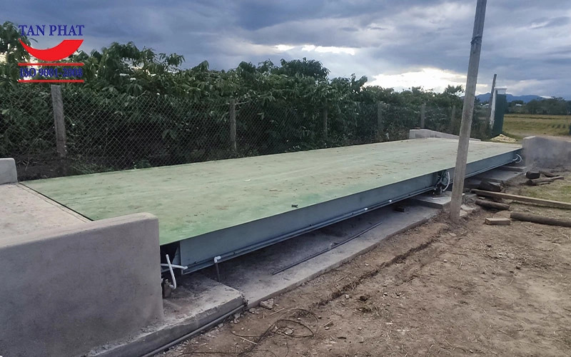 Cân ô tô điện tử lắp đặt tại Pleiku có kích thước 10x3m