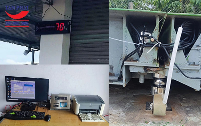 Hệ thống thiết bị cân ô tô được sử dụng tại dự án