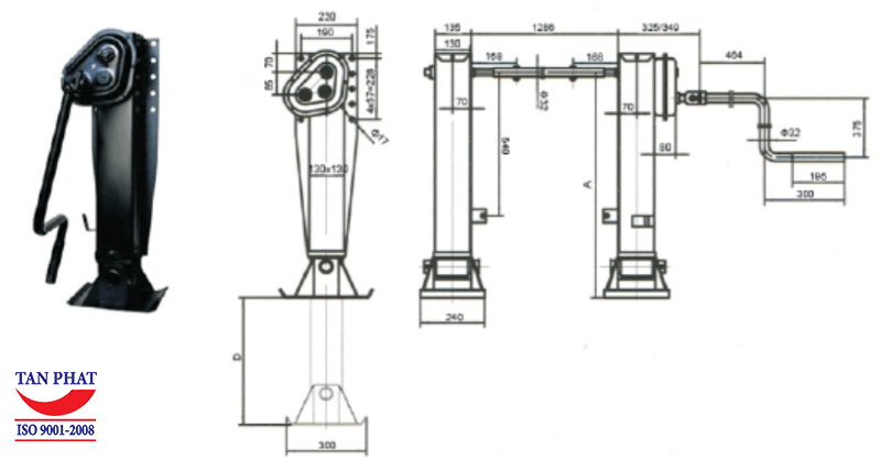 Chân chống romooc