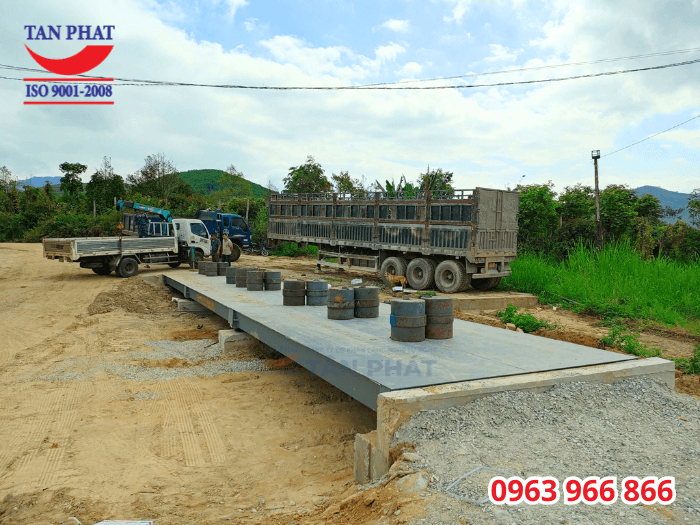 Tân Phát hoàn thiện trạm cân ô tô điện tử 120 tấn 18x3m tại huyện Ea Kar, tỉnh Đắk Lắk