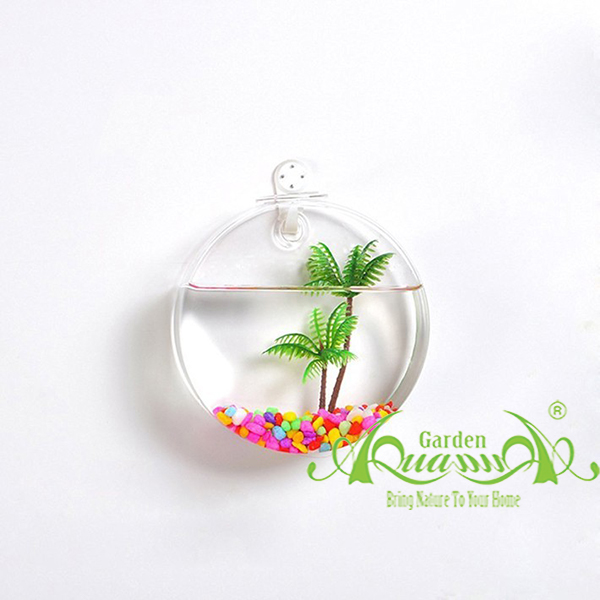 Tròn Dẹp 12cm Áp Tường - Thủy Tinh AquaGarden
