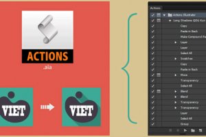 Hướng dẫn sử dụng actions trong Illustrator