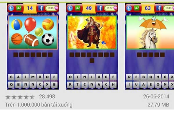 Bắt Chữ và bài học phát triển cho ứng dụng trò chơi Việt