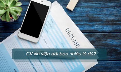 CV xin việc dài bao nhiêu là đủ?