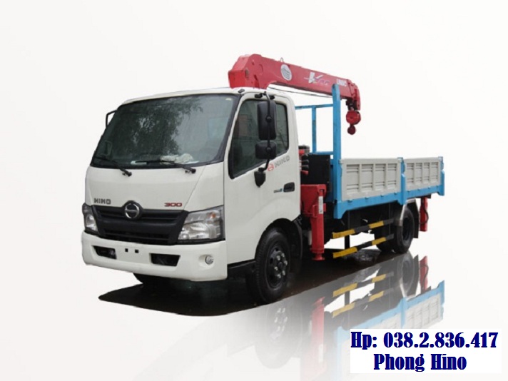 xe tải hino 3 tấn gắn cẩu unic 