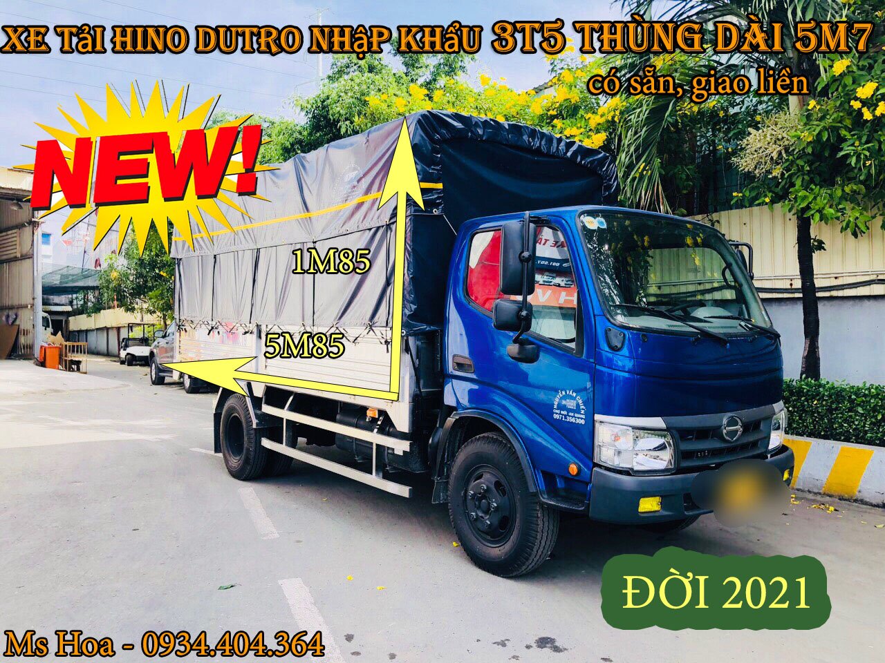 xe Hino 3t5 đời 2021 giá bao nhiêu