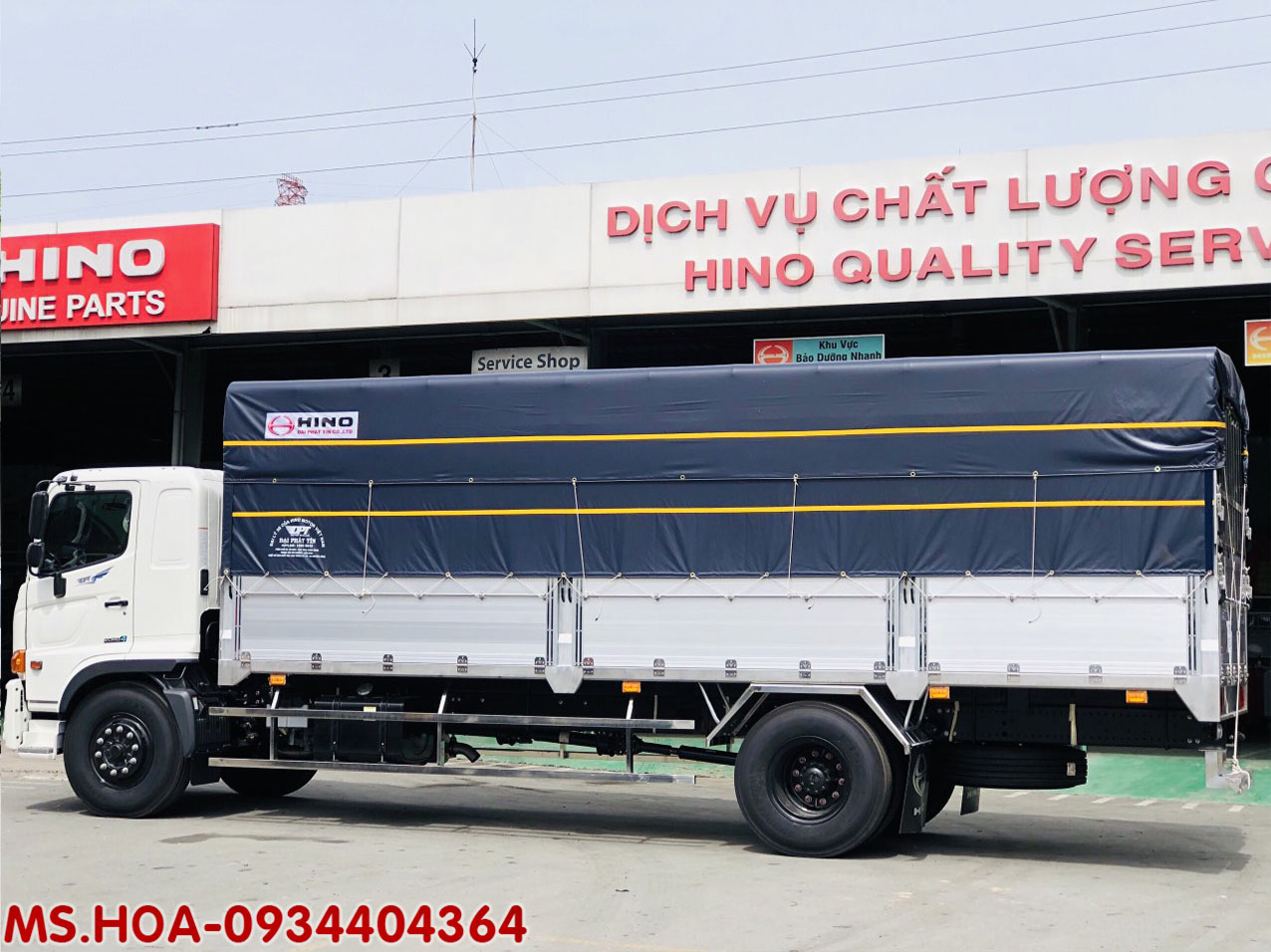 Xe tải Hino 8 tấn thùng dài