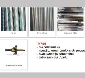 Ty ren tán chuồn và các cách lựa chọn ty ren tán chuồn phù hợp