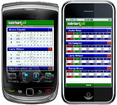 live leaderboard on smartphones