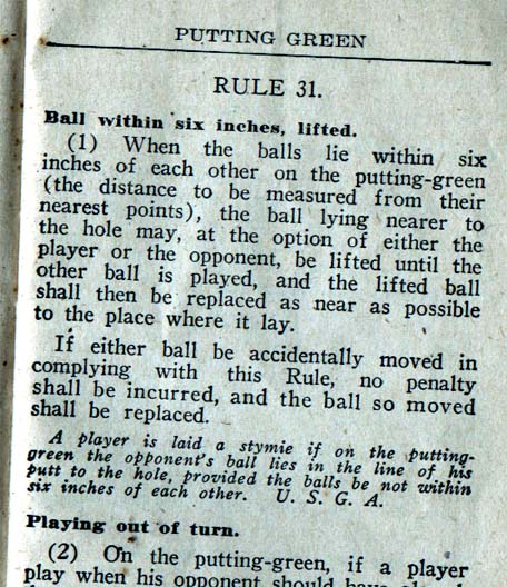 rull of golf since 1926