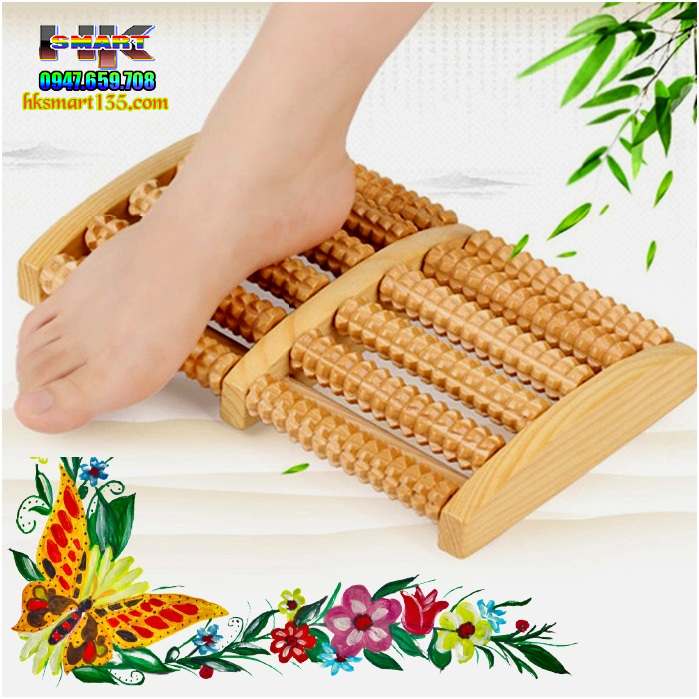 Bàn massage chân bằng gỗ