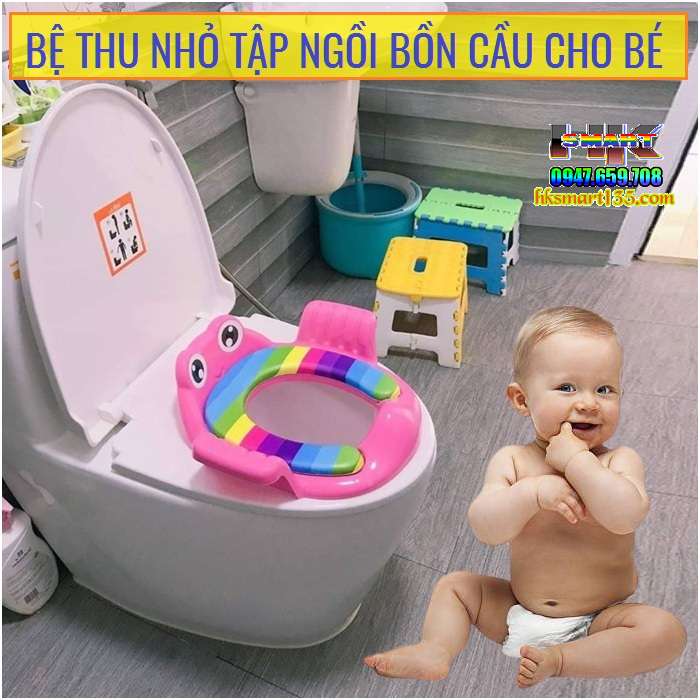 Bệ lót thu nhỏ tập ngồi bồn cầu cho bé