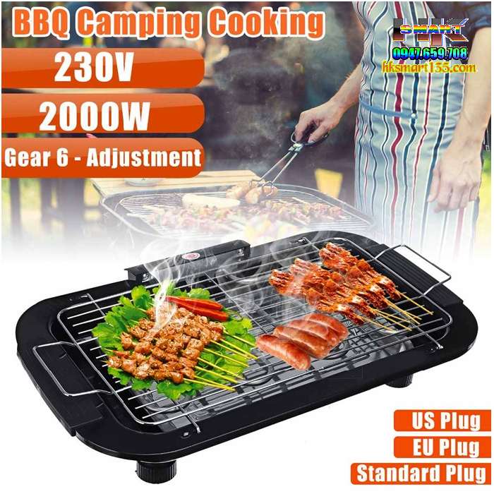 Bếp Nướng Không Khói Electric Barbecue Grill