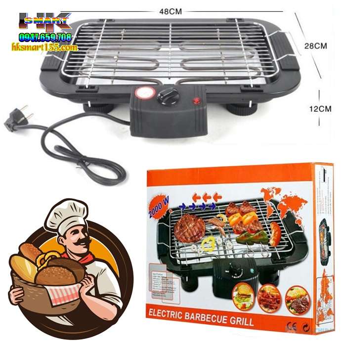 Bếp Nướng Không Khói Electric Barbecue Grill