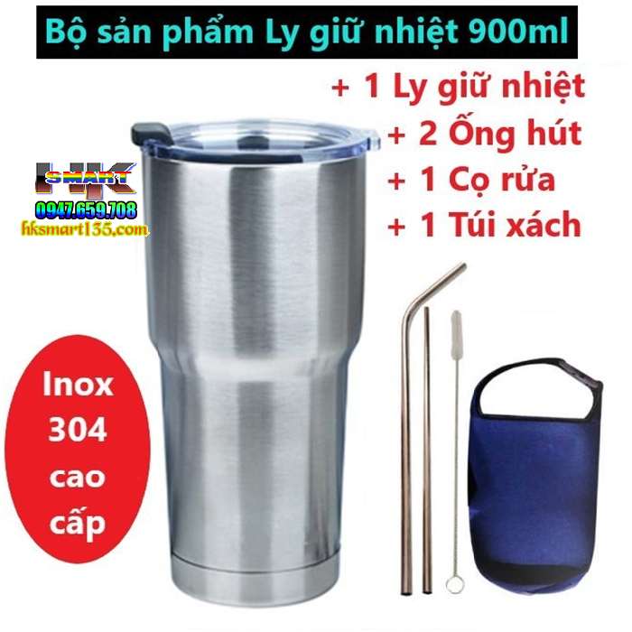 Ly Giữ Nhiệt Inox 900ml Thái Lan