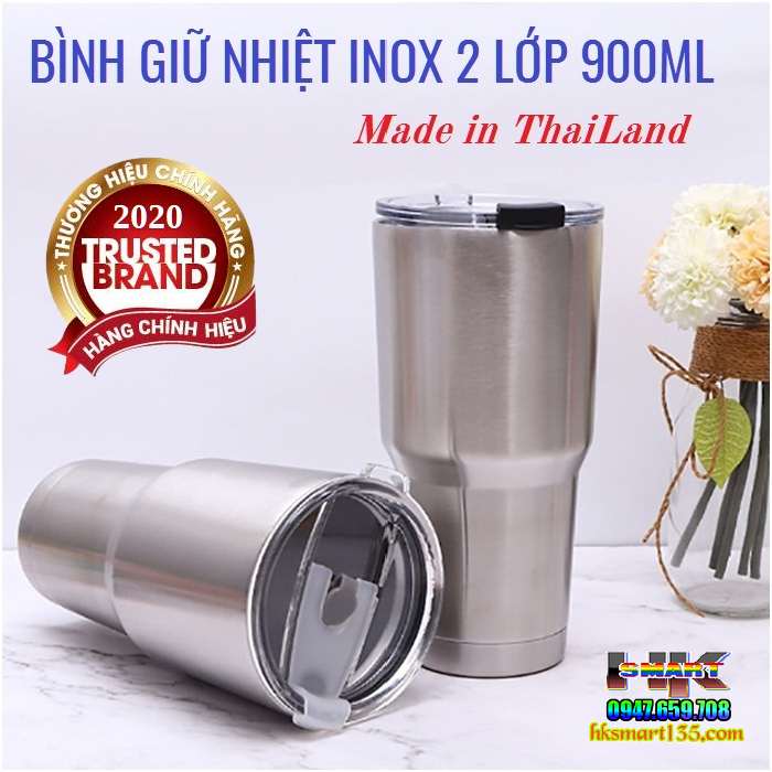 Ly Giữ Nhiệt Inox 900ml Thái Lan