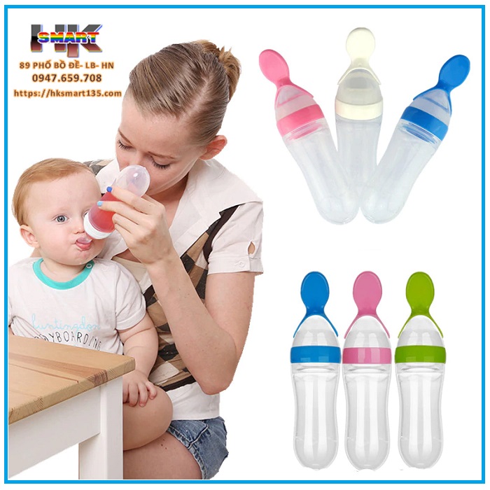 Bình thìa ăn dặm cho bé