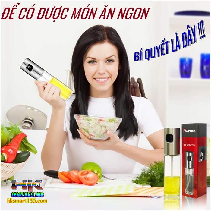 Bình Xịt Dầu Ăn Thuỷ Tinh 100ml