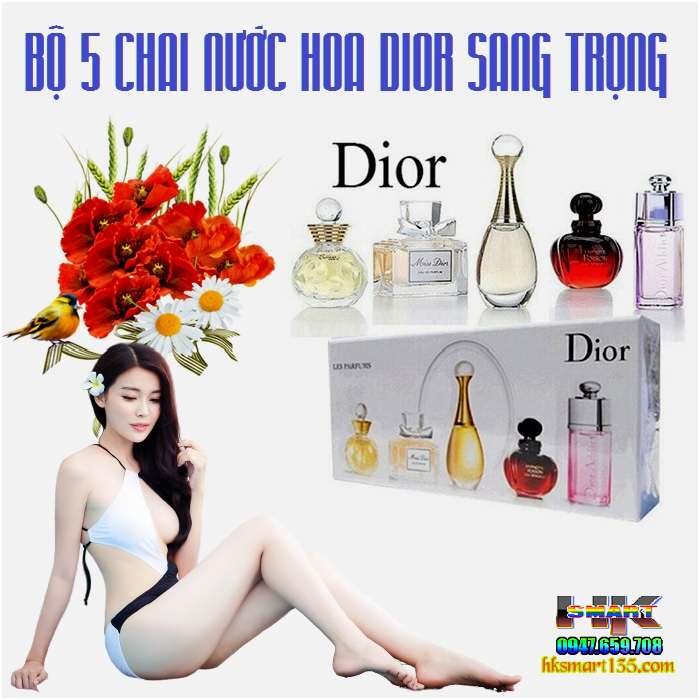 Bộ 5 chai nước hoa Dior